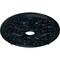 Ekena Millwork Jamie Ceiling Medallion (Fits Canopies up to 3 7/8"), 23 5/8"OD x 3 7/8"ID x 2 1/8"P, Night Shade CM23JANSF - alternate 4